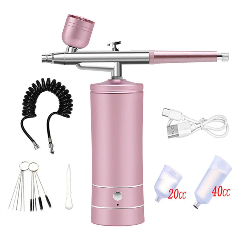 Airbrush Cordless Rechargeable Three Nozzles