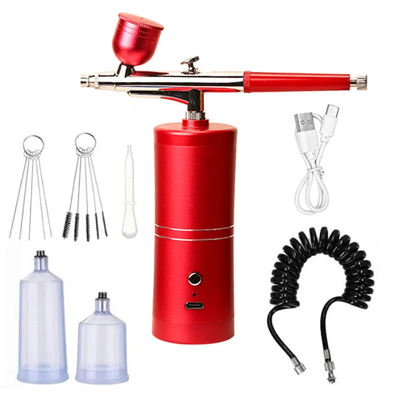 Airbrush Cordless Rechargeable Three Nozzles