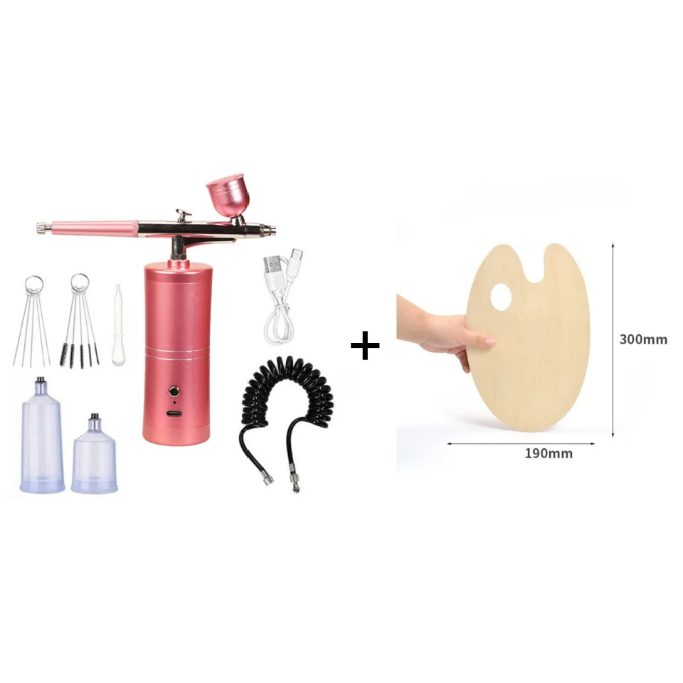Airbrush Cordless Rechargeable Three Nozzles