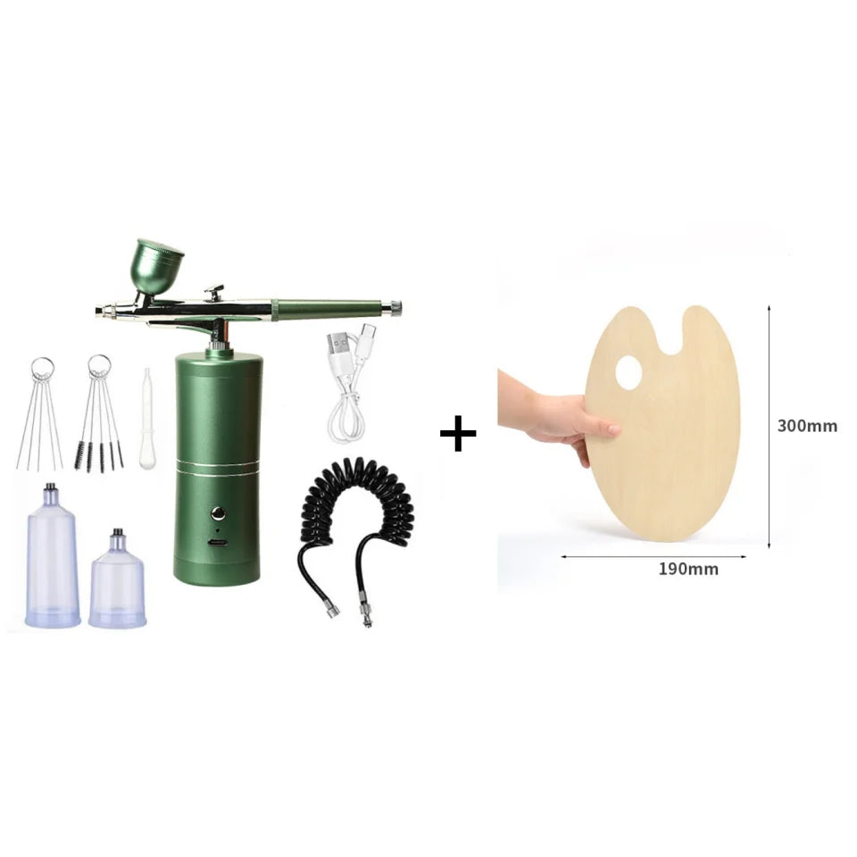 Airbrush Cordless Rechargeable Three Nozzles