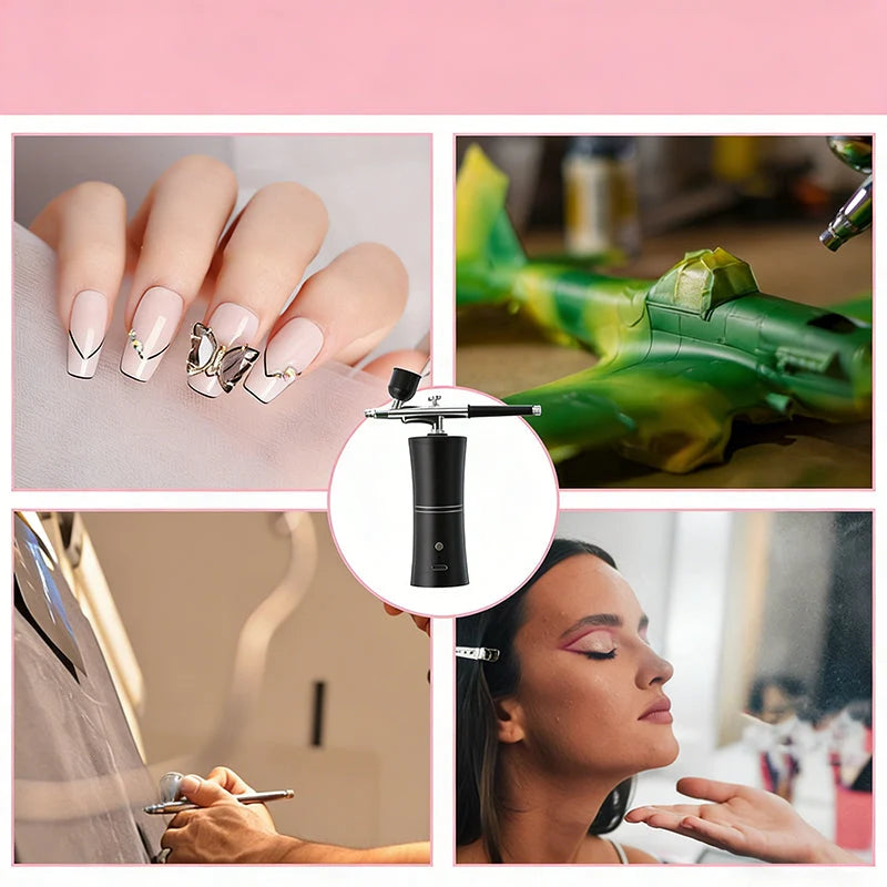 Airbrush Cordless Rechargeable Three Nozzles