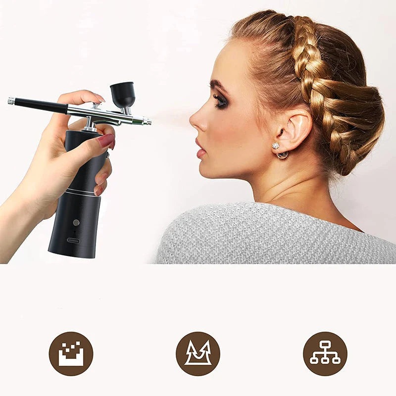 Airbrush Cordless Rechargeable Three Nozzles