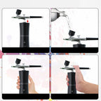 Airbrush Cordless Rechargeable Three Nozzles