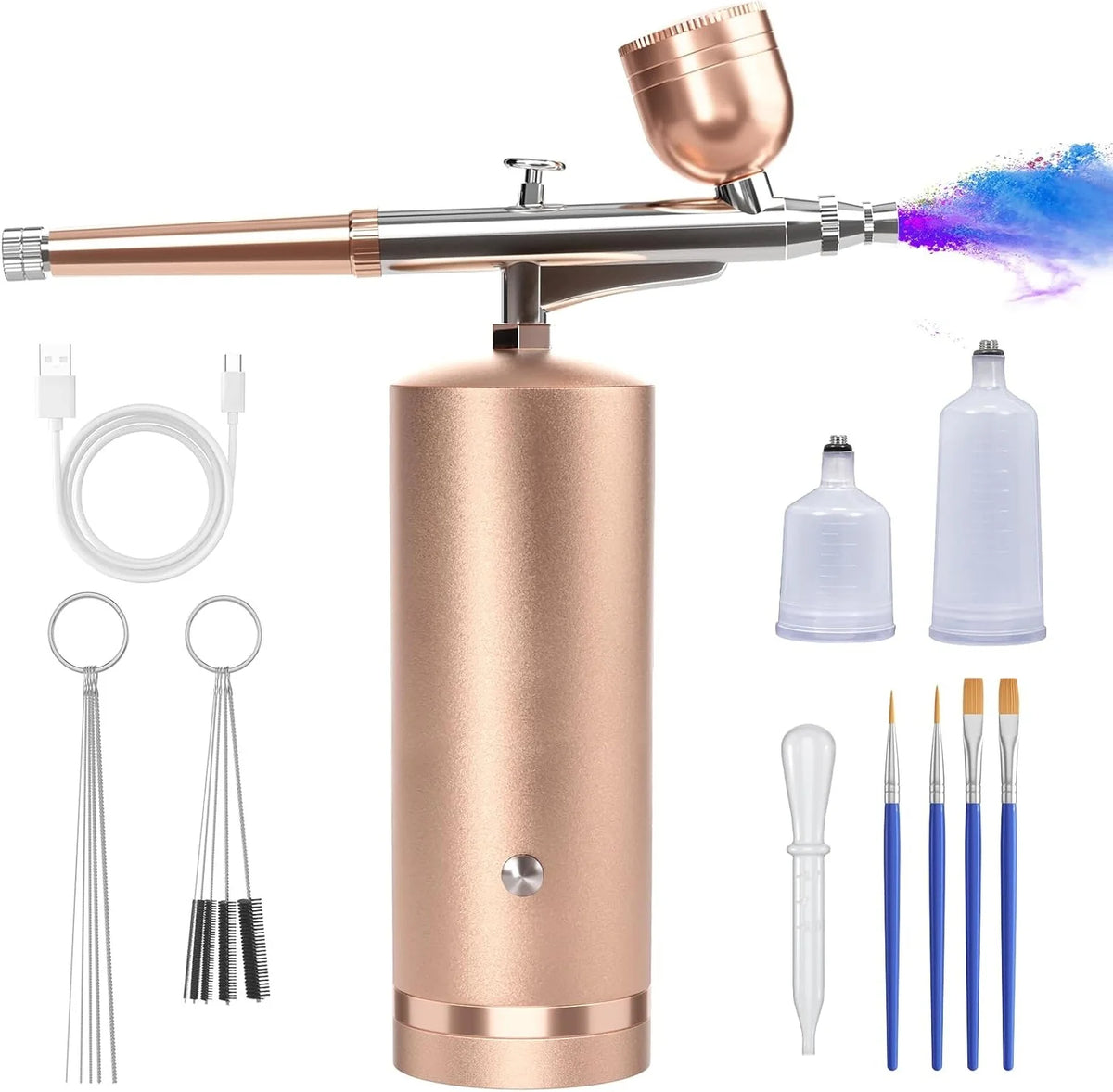 Airbrush Kit Cordless Rechargeable 60+ Minute Runtime