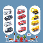 Airplane Playset Transforming Track Foldable Ramps & Light-Up Engines