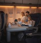 Airplane Seat Bed Inflatable Padded Travel Size