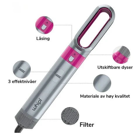 Airstyler 5-in-1 Airflow Styling Interchangeable Attachments