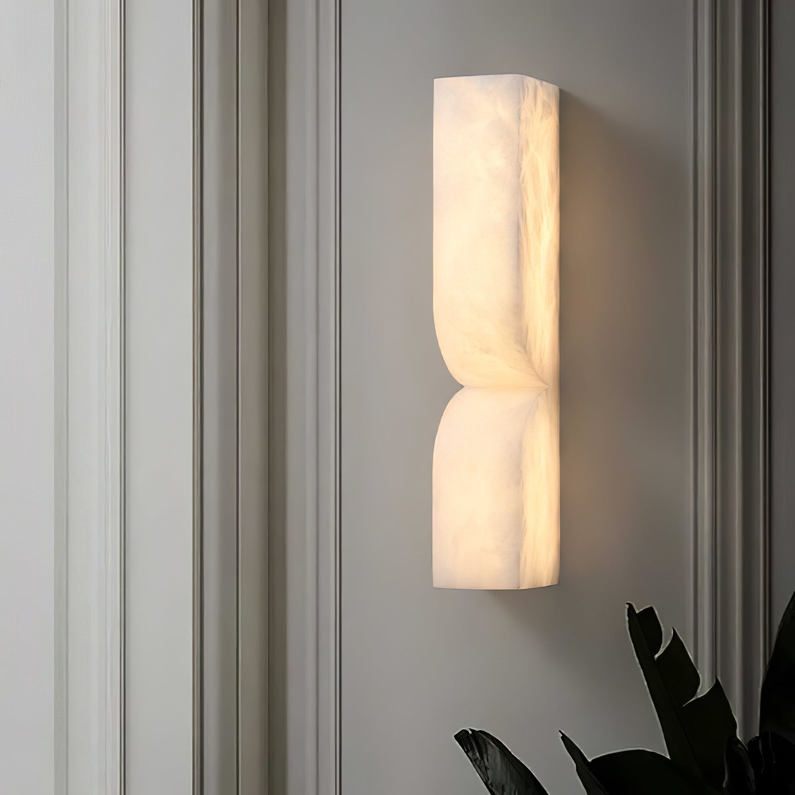 Alabaster Diffused Dimmable LED Wall Sconce