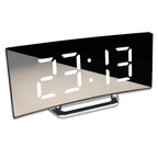 Alarm Clock Curved LED Automatic Dimming Adjustable Snooze