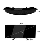 Alarm Clock Curved LED Automatic Dimming Adjustable Snooze