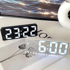 Alarm Clock Mirror LED USB & Battery Powered