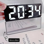 Alarm Clock Mirror LED USB & Battery Powered