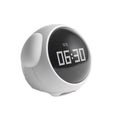 Alarm Clock Pixel Display Temperature & Voice-Activated Night Light