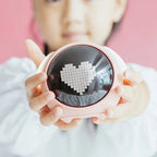 Alarm Clock Pixel Display Temperature & Voice-Activated Night Light