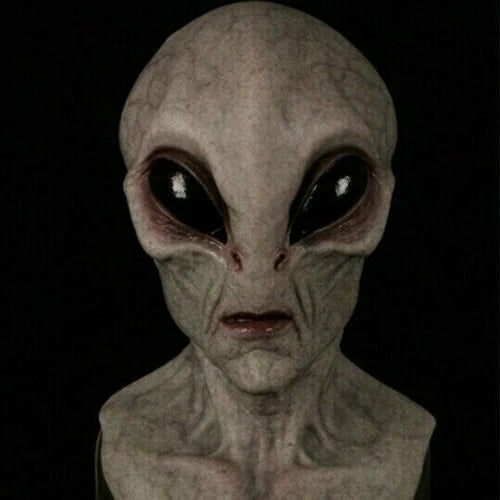 Alien Mask Full Head Latex-Silicone Hand-Painted Built-In Ventilation