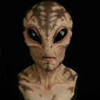 Alien Mask Full Head Latex-Silicone Hand-Painted Built-In Ventilation