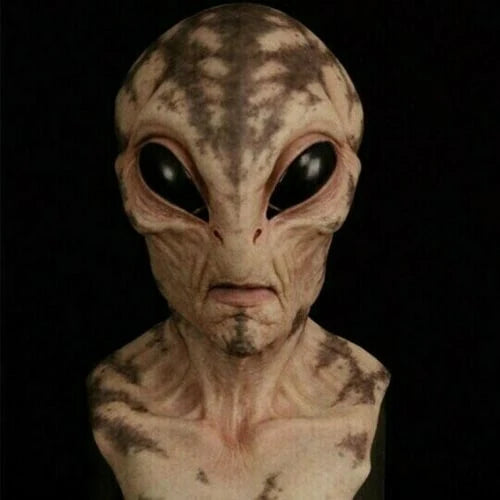 Alien Mask Full Head Latex-Silicone Hand-Painted Built-In Ventilation