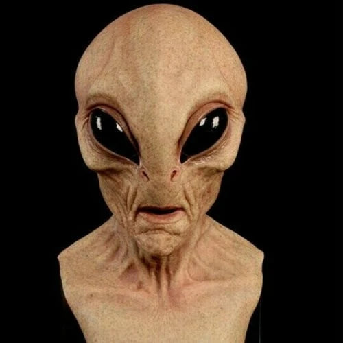 Alien Mask Full Head Latex-Silicone Hand-Painted Ventilated