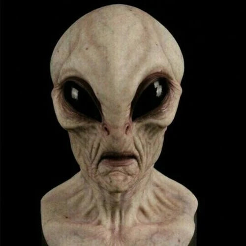 Alien Mask Full Head Latex-Silicone Hand-Painted Ventilated