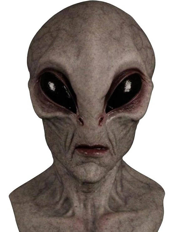 Alien Mask Full Head Soft Flexible Latex Breathable