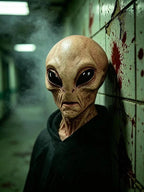 Alien Mask Full Head Soft Flexible Latex Breathable