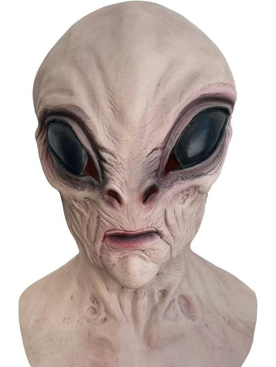 Alien Mask Full Head Soft Flexible Latex Breathable