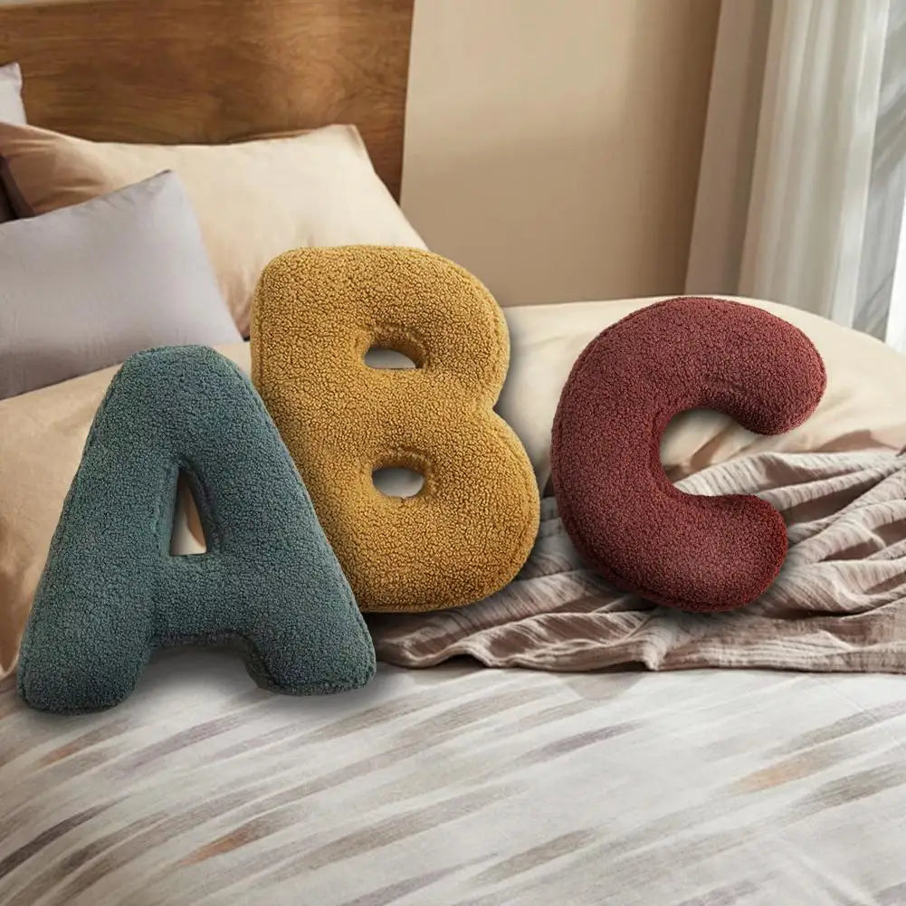 Alphabet Cushion Velvet Customizable 38×30 Cm