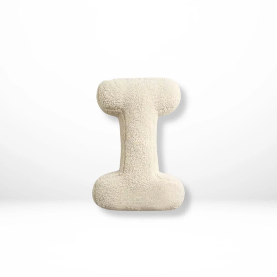Alphabet Cushion Velvet Customizable 38×30 Cm