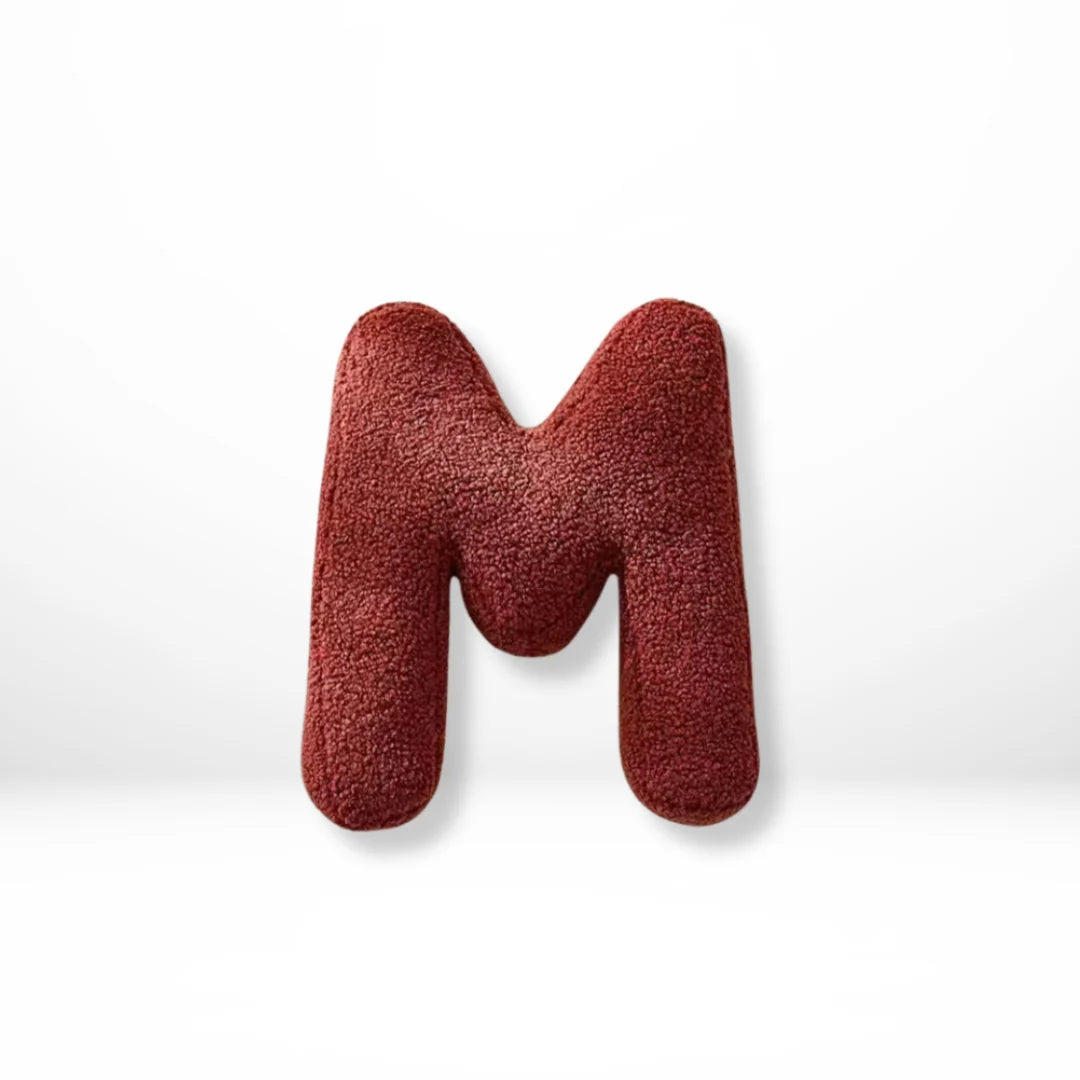 Alphabet Cushion Velvet Customizable 38×30 Cm