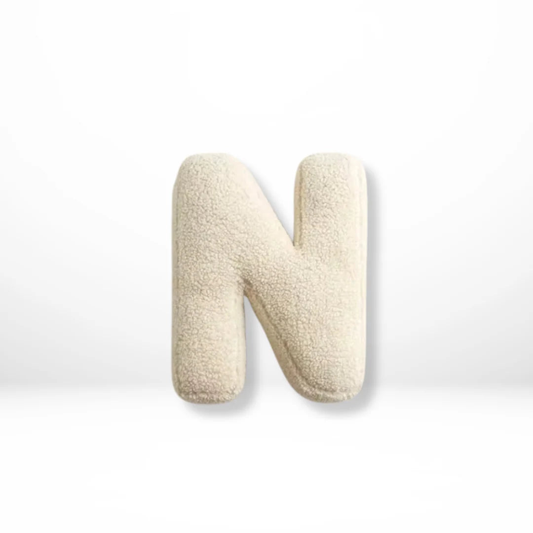 Alphabet Cushion Velvet Customizable 38×30 Cm