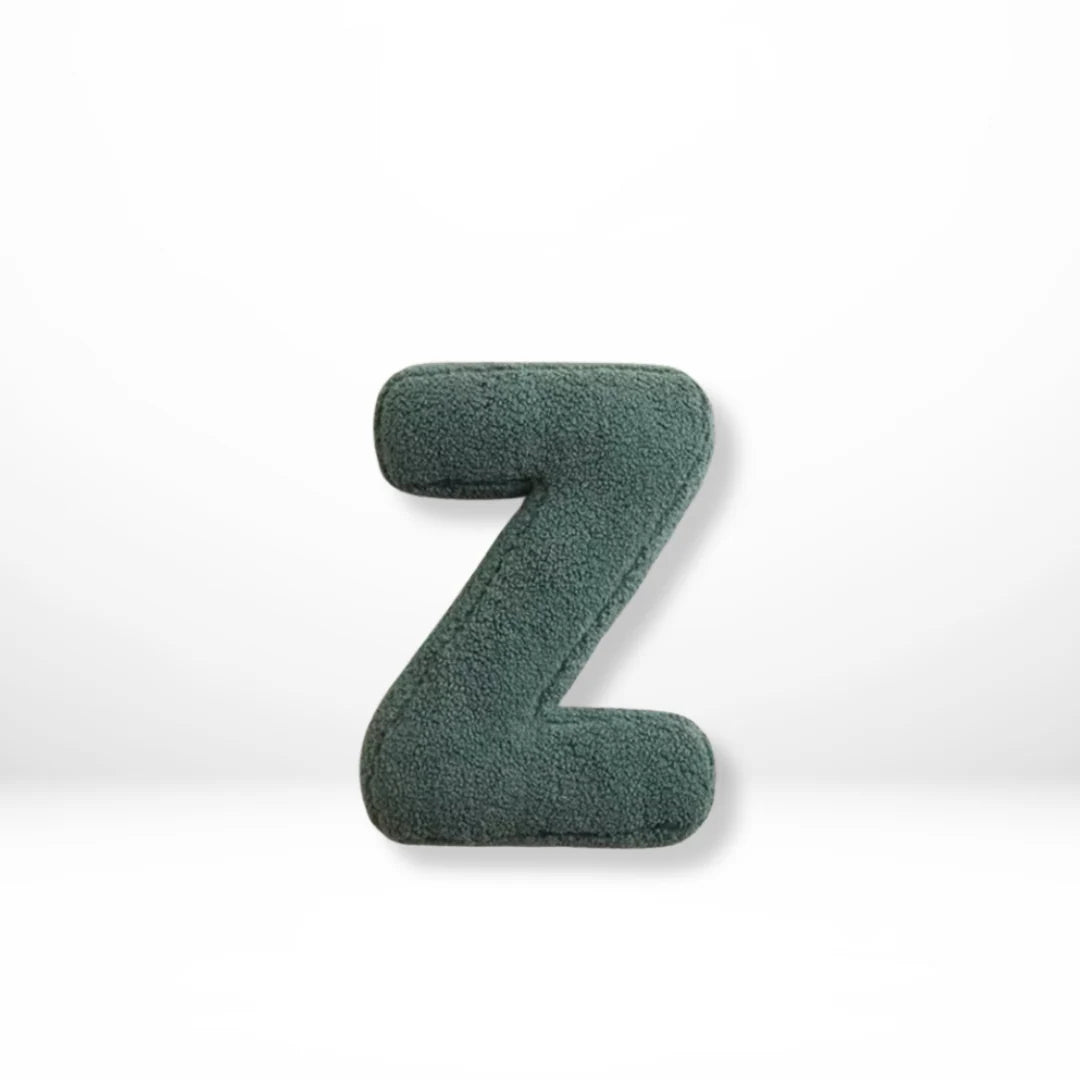 Alphabet Cushion Velvet Customizable 38×30 Cm