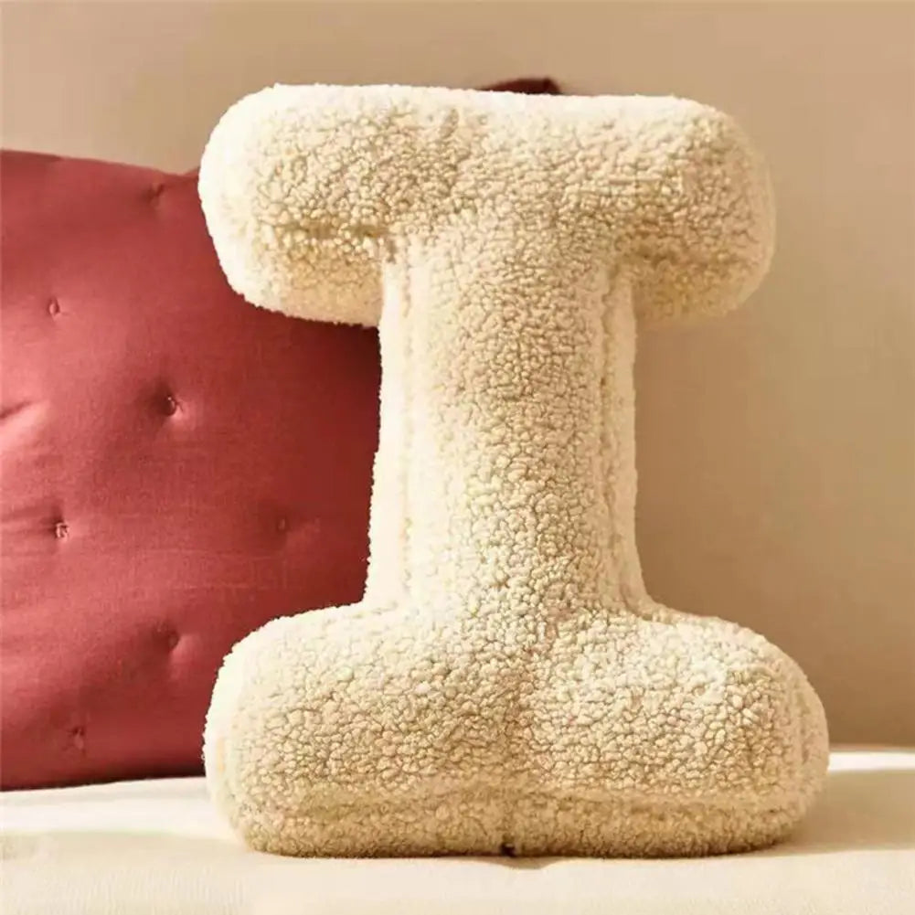 Alphabet Cushion Velvet Customizable 38×30 Cm