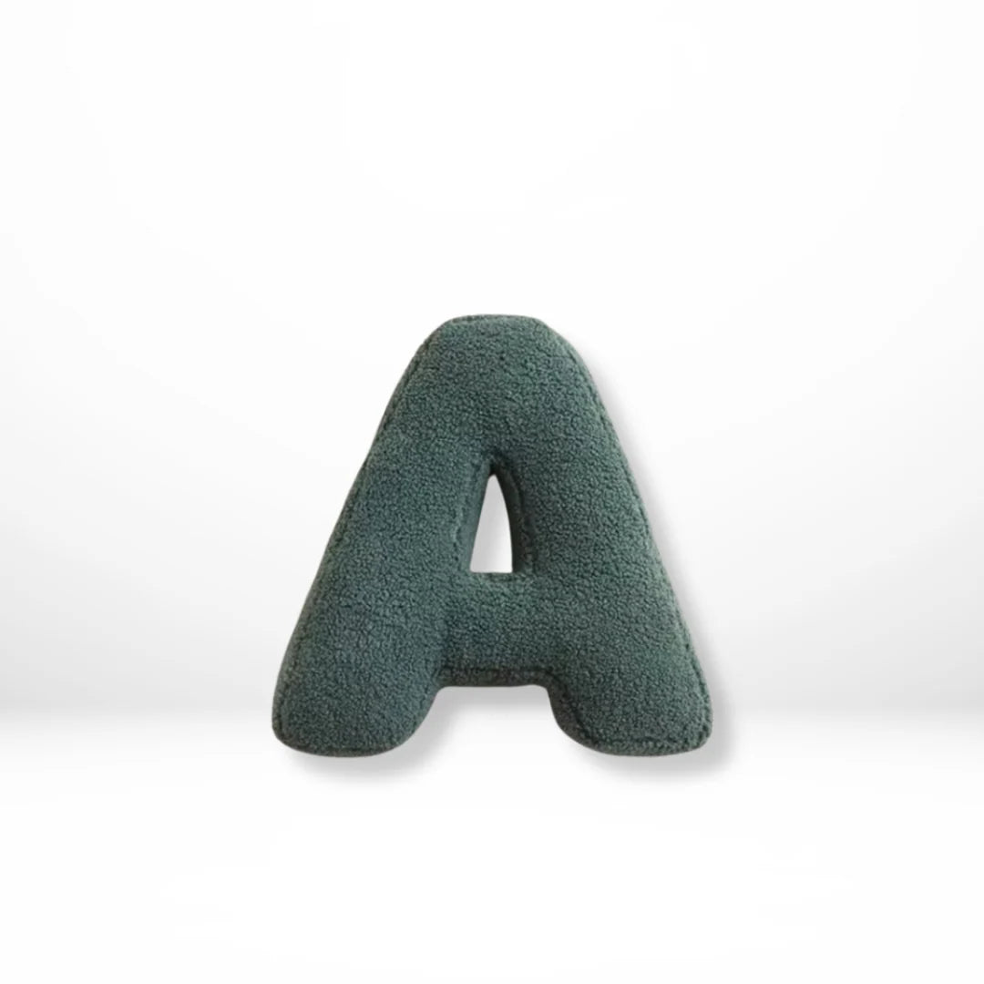 Alphabet Cushion Velvet Customizable 38×30 Cm