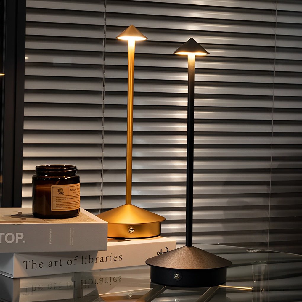 Aluminum Rechargeable Touch-Dimmable Table Lamp