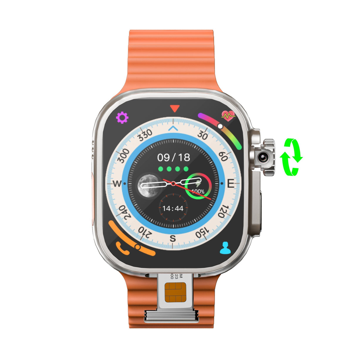 Android Smartwatch 4G Nano SIM AMOLED Display