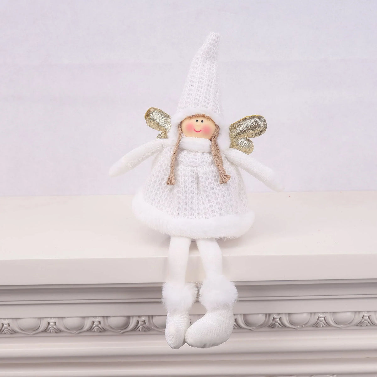 Angel Figurine Handmade Textile Tabletop Holiday Decor