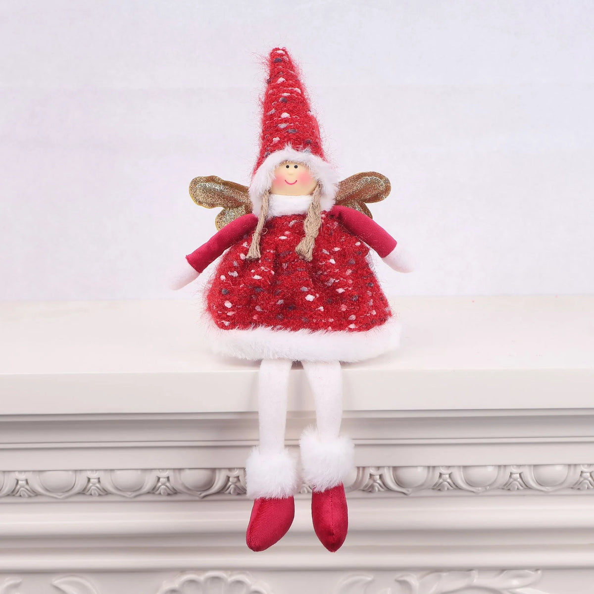 Angel Figurine Handmade Textile Tabletop Holiday Decor