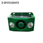 Animal Deterrent Light Solar-Powered Dual Flashing Spotlights & Alarm