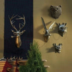 Animal Head Wall Decor Hand-Painted UV-Resistant & Lightweight