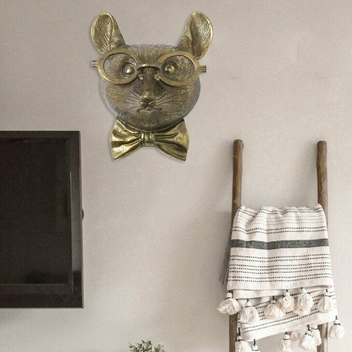 Animal Head Wall Decor Hand-Painted UV-Resistant & Lightweight