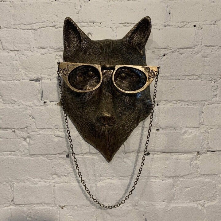 Animal Head Wall Decor Hand-Painted UV-Resistant & Lightweight