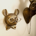 Animal Head Wall Decor Hand-Painted UV-Resistant & Lightweight