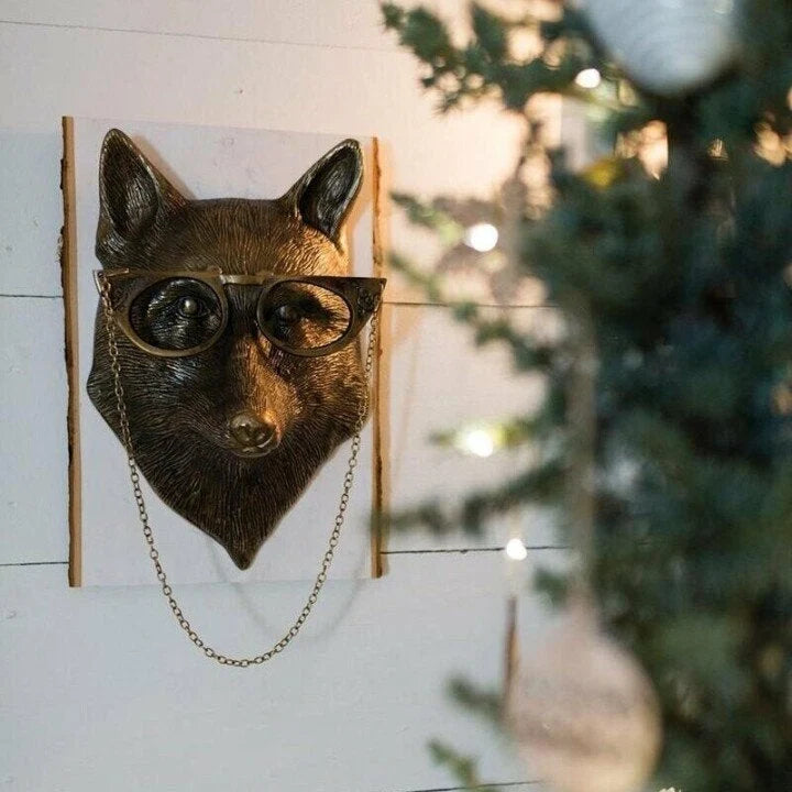 Animal Head Wall Decor Hand-Painted UV-Resistant & Lightweight