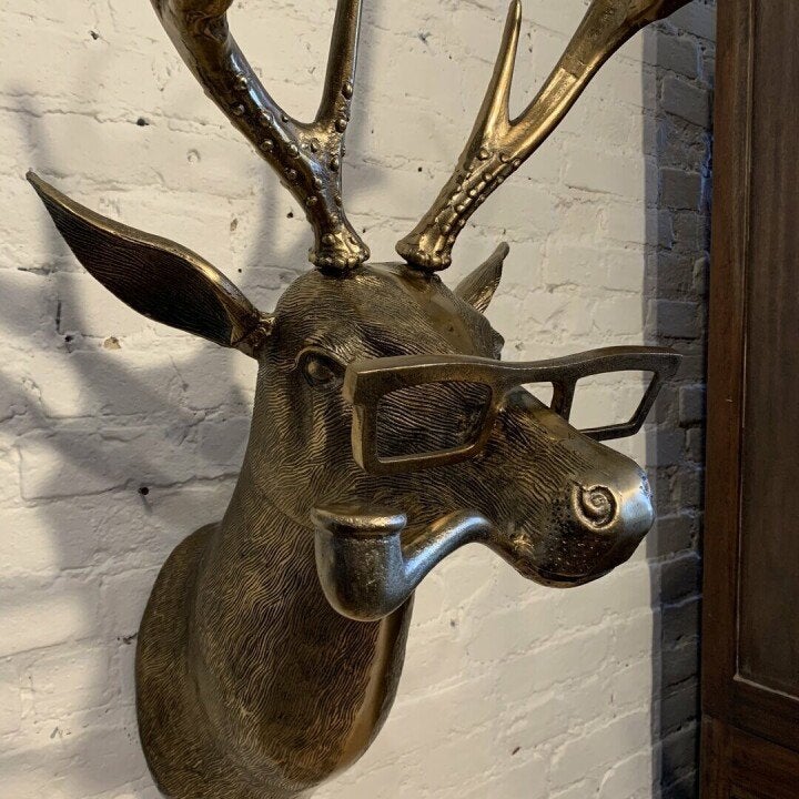 Animal Head Wall Decor Hand-Painted UV-Resistant & Lightweight