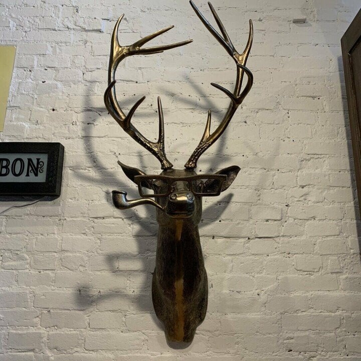 Animal Head Wall Decor Hand-Painted UV-Resistant & Lightweight