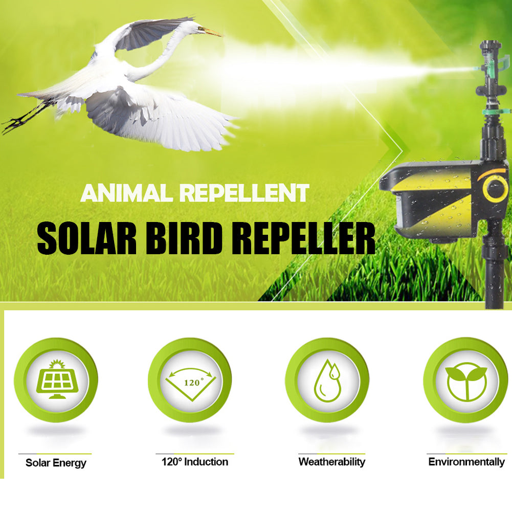 Animal Repellent Sprinkler Solar Motion-Activated Up To 36 Feet