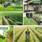 Animal Repeller Solar-Powered Ultrasonic 9m Range