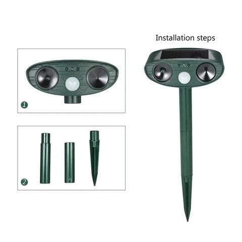 Animal Repeller Solar Powered Ultrasonic Motion Sensor