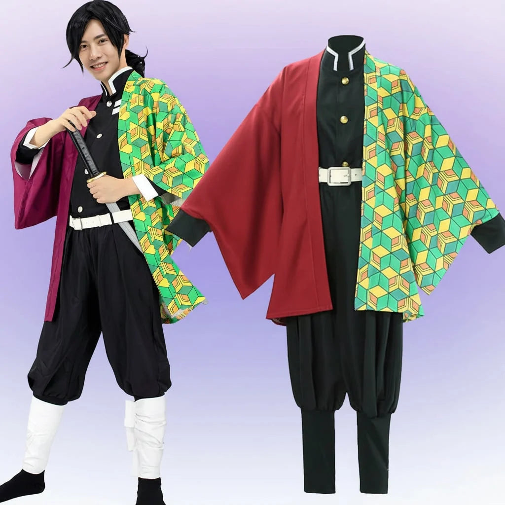 Anime Cosplay Costume Haori Jacket Multi-Piece Polyester Set
