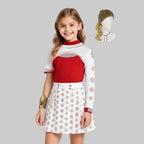 Anime Costume Set Polyester Pleated Skirt & Wig Included